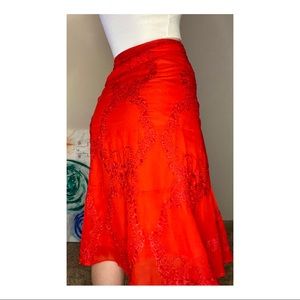 💃 NWOT For Love & Lemons Embroidered Midi Skirt 💃